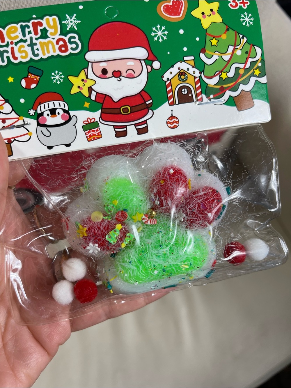 Christmas Paws Squishy Toy  - Green & Red
